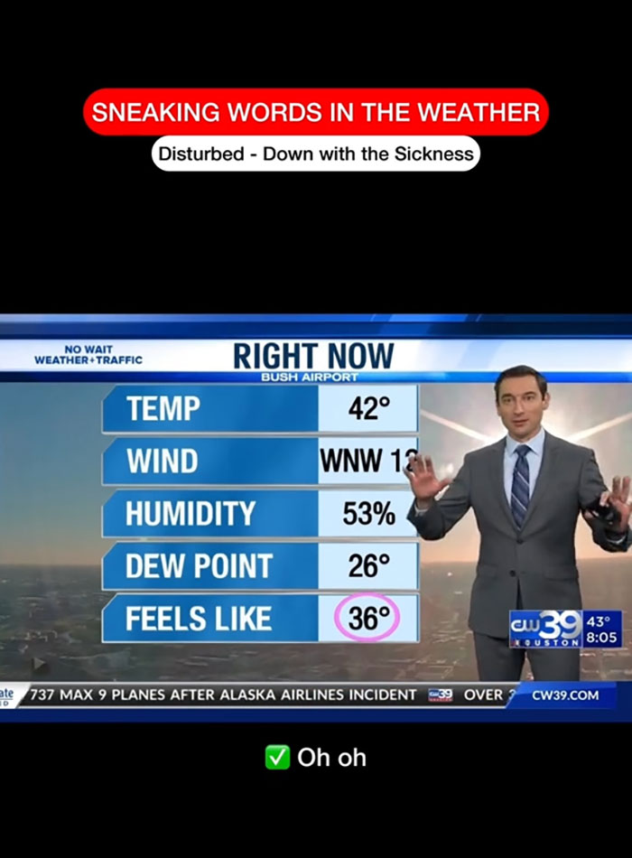 Challenge Accepted: Metal Band's Lyrics Get Snuck On Weather News Report By Meteorologist Challenge Accepted: Metal Band's Lyrics Get Snuck On Weather News Report By Meteorologist