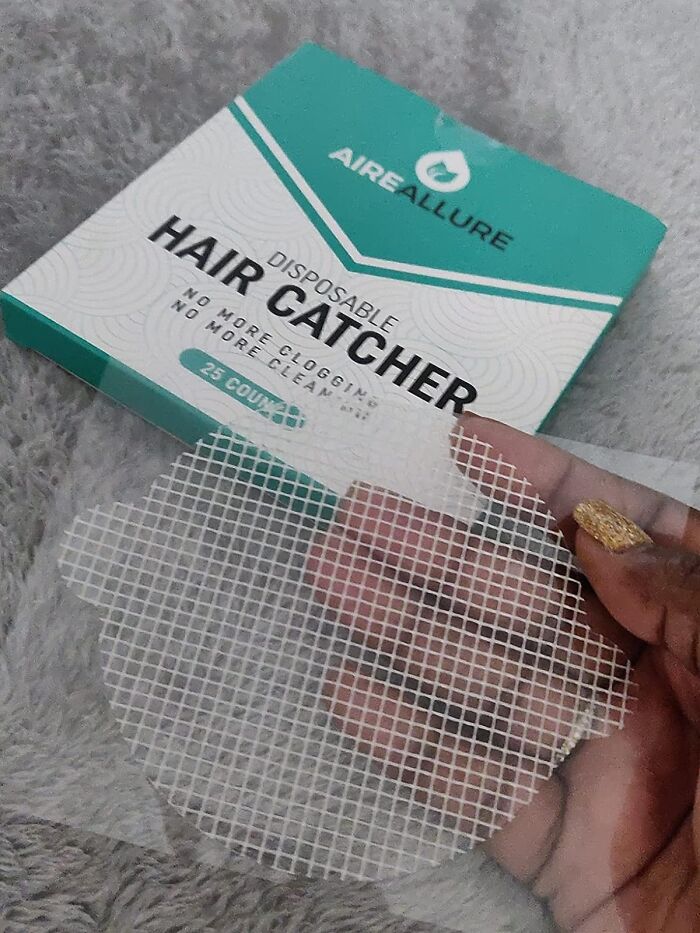 With Disposable Shower Drain Hair Catcher Mesh Stickers, Create The Chic 'Clog-Less' Bathroom You Deserve! 'Hair's A Solution You've Been Strand-Ing For!