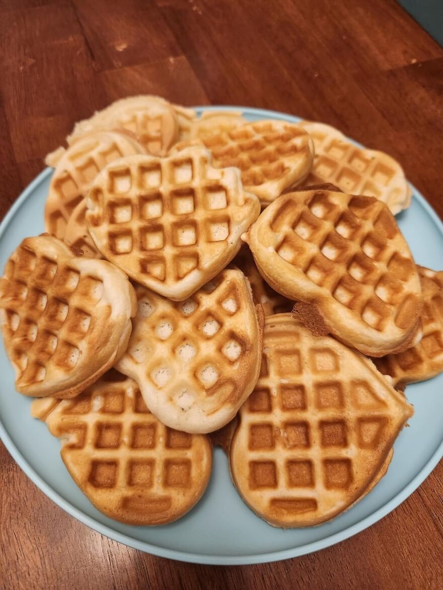 Pour Some Syrupy Love Over The Breakfast Of Champions - Compliments To The Chef And Her Dash Multi Mini Heart Shaped Waffle Maker