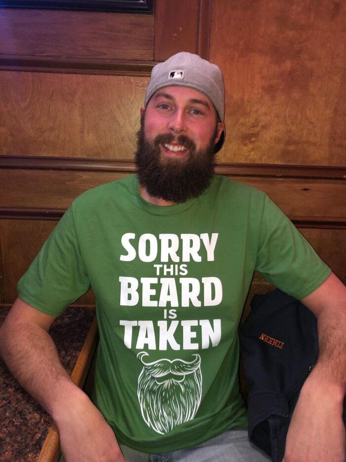 Strut Into V-Day With Some Fuzz-Friendly Fashion. This Shirt's The Ultimate Shout-Out That Yes, The Beard Is Fabulous, And No, It's Definitely Not Available