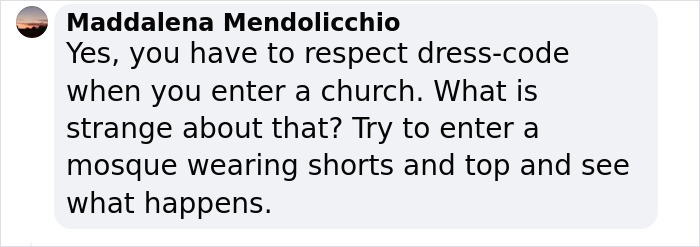 Woman Gets “Dress-Coded” While Visiting Famous Church In Milan, Sparking Outrage Online Woman Gets “Dress-Coded” While Visiting Famous Church In Milan, Sparking Outrage Online