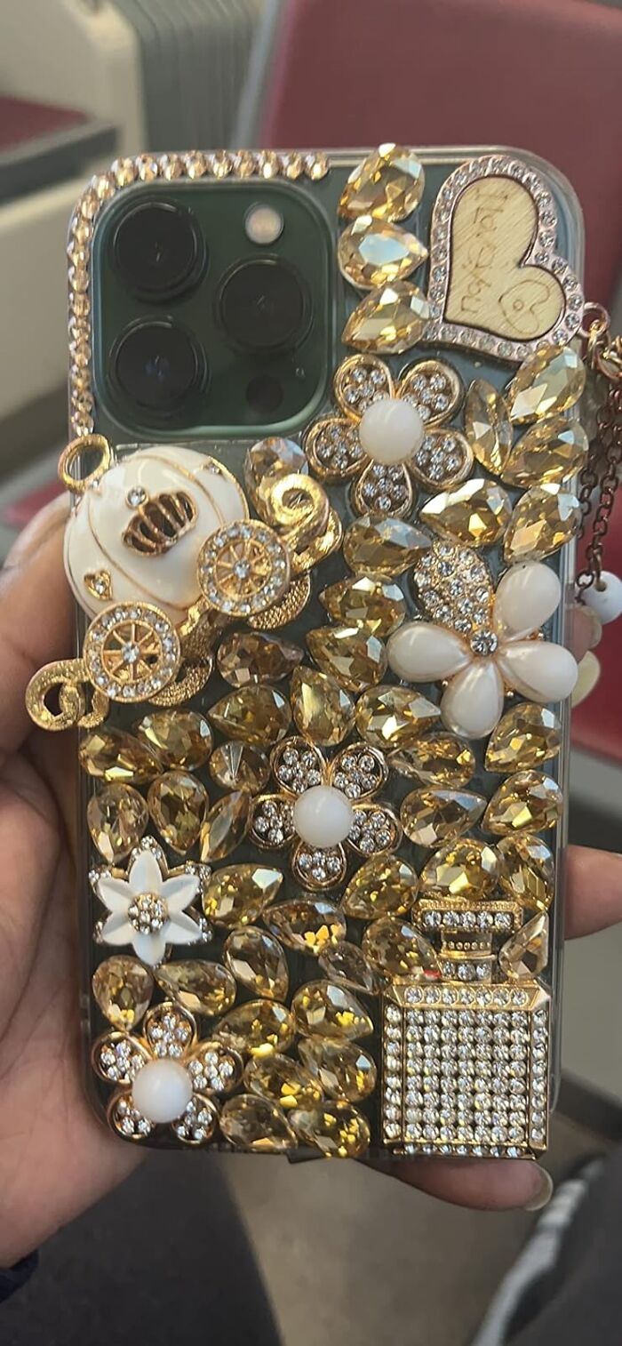 For Those Who Embrace The Sparkle In Everything, The Max Bling Case Is Like Your Phone's Very Own Vip Pass To The Glitz And Glam Life — Go Ahead, Let It Sparkle Harder Than Your Highlighter.
