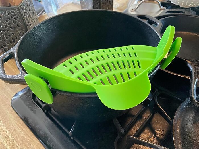 Introducing The Snap N Strain, The Gadget That Fits Snugger Than Your Favorite Jeans And Takes The Drama Out Of Draining—so You Can Pour Your Heart Into Cooking, Not Your Food Into The Sink!