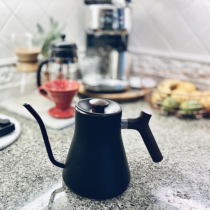 Here's For The Long Talks And Steeper Thoughts; Gift Your Tea-Loving Galentine The Elegant Fellow Stagg Ekg Pro Kettle For That Perfect Pour-Over Moment