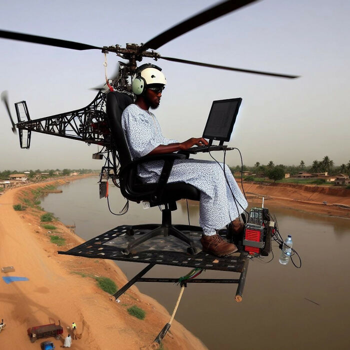 With The Help Of AI, I Made Nigerian Office Chairs Take To The Skies With The Help Of AI, I Made Nigerian Office Chairs Take To The Skies