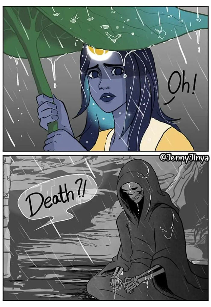 Artist Who Made People Cry With Her Grim Reaper Animal Comics Is Back With New Tearjerkers Artist Who Made People Cry With Her Grim Reaper Animal Comics Is Back With New Tearjerkers