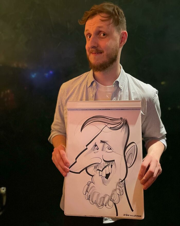 Artist Surprises People With His Caricatures, Showing Their Real Faces In A Funny Way