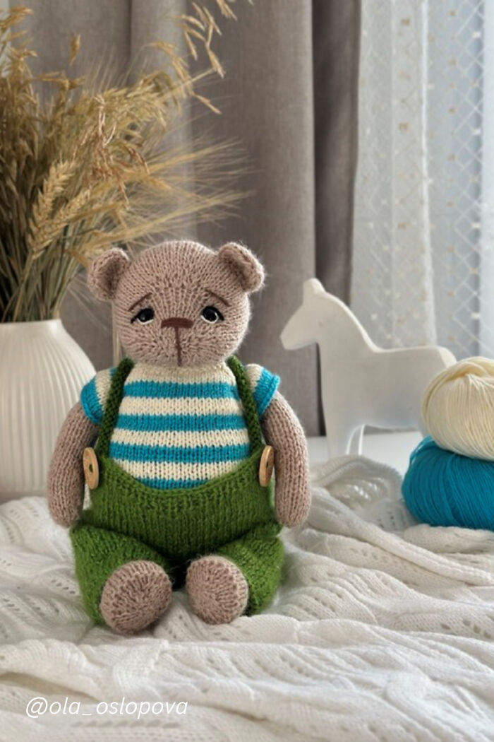 Bear Knitting Pattern Teddy Bear Can Be A Great Gift And Just A Toy For Your Baby