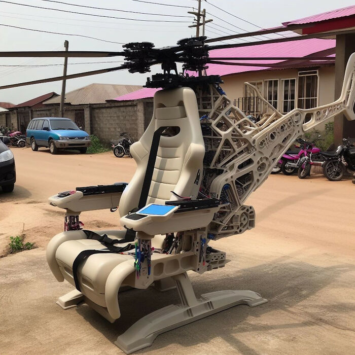 With The Help Of AI, I Made Nigerian Office Chairs Take To The Skies With The Help Of AI, I Made Nigerian Office Chairs Take To The Skies