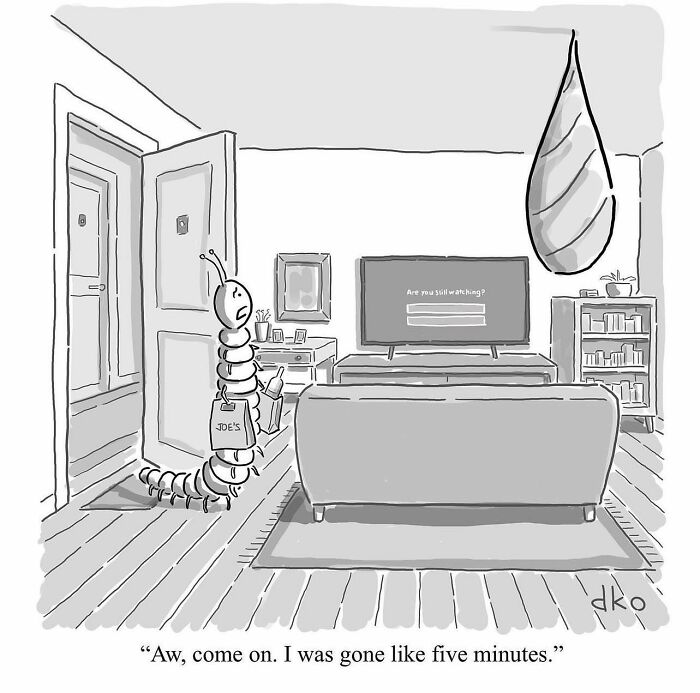 Humorous Single-Panel Comic By David Ostow