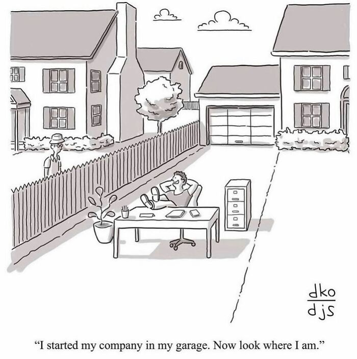 Humorous Single-Panel Comic By David Ostow