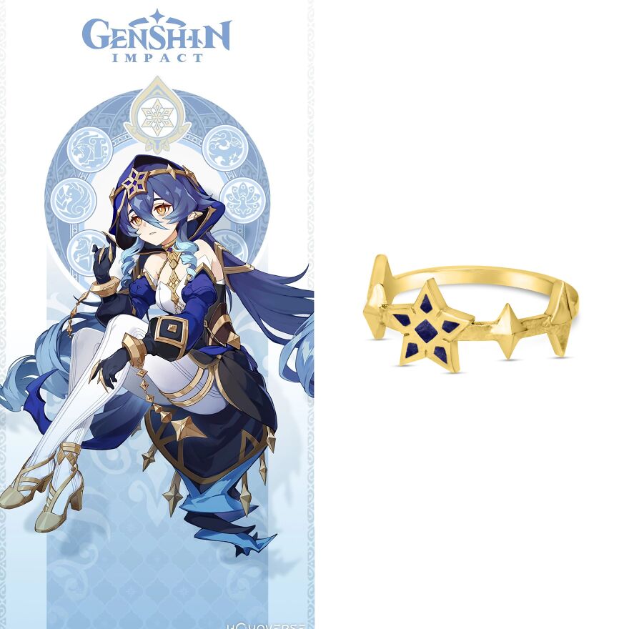 Genshin Impact-Inspired Designer Jewelry Pieces Part 1