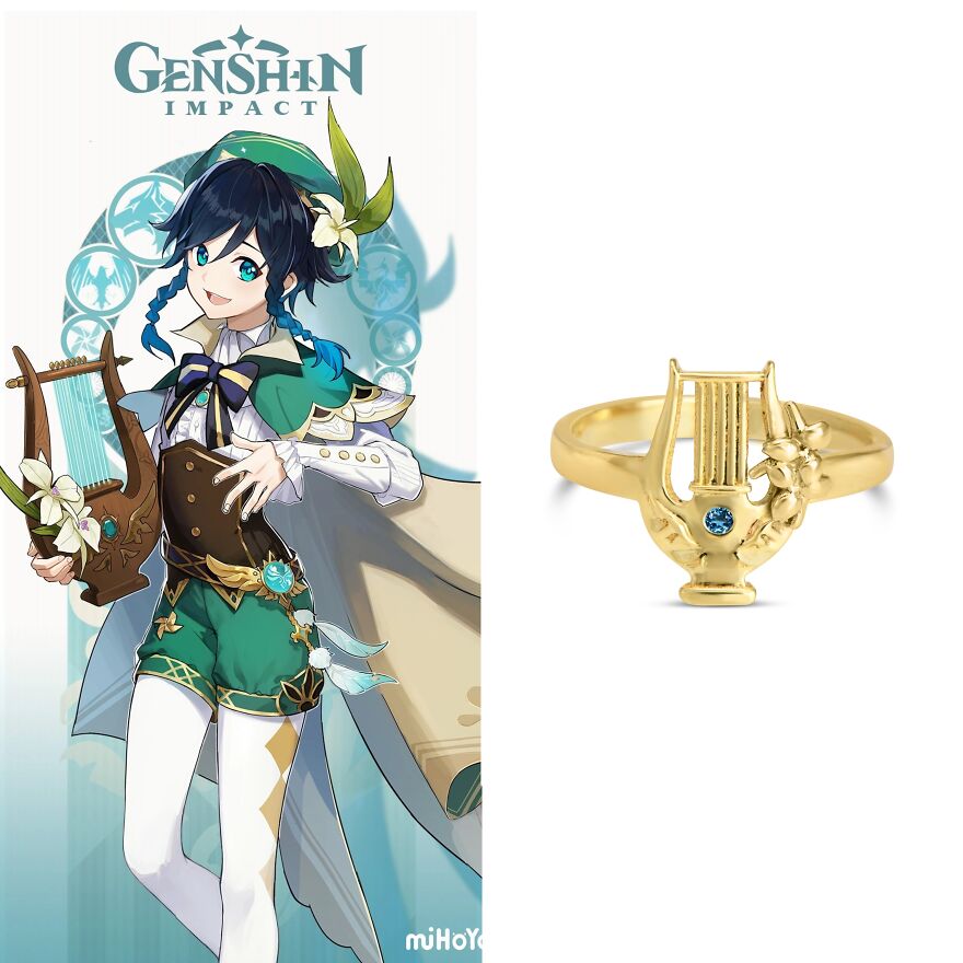 Genshin Impact-Inspired Designer Jewelry Pieces Part 1 Genshin Impact-Inspired Designer Jewelry Pieces Part 1