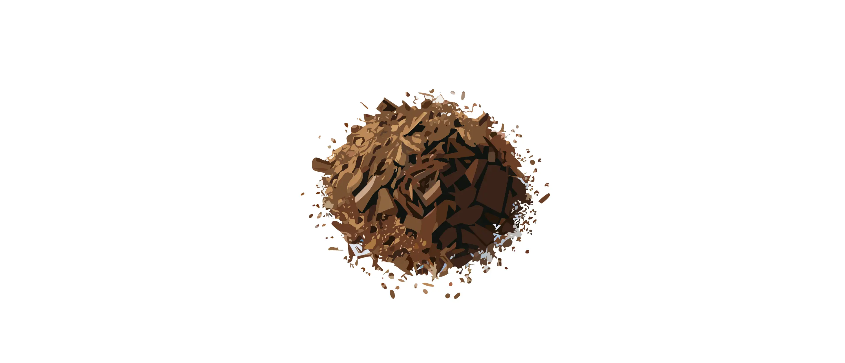 Mulch pile suitable for Strawberry Vanilla Hydrangea, showing texture and material ideal for growing hydrangeas. Mulch pile suitable for Strawberry Vanilla Hydrangea, showing texture and material ideal for growing hydrangeas.