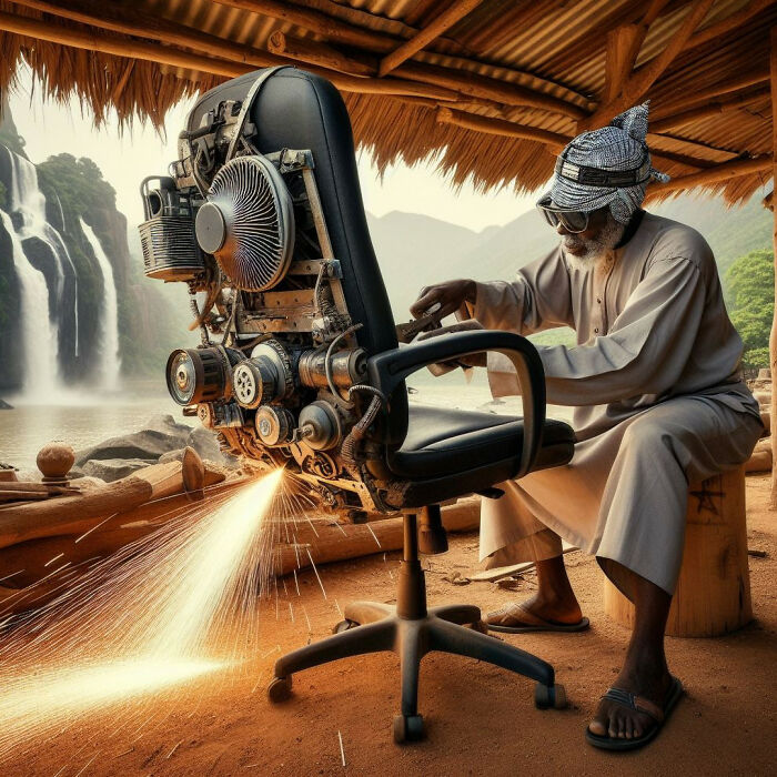 With The Help Of AI, I Made Nigerian Office Chairs Take To The Skies With The Help Of AI, I Made Nigerian Office Chairs Take To The Skies