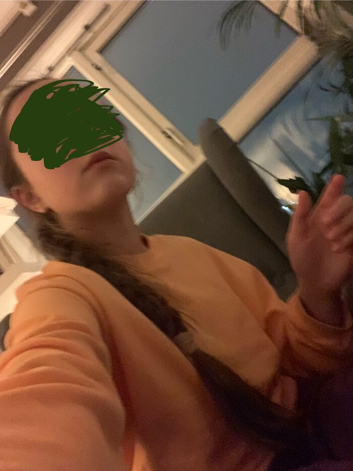 Too Long :l (It Has A Weird Angle Because It’s A Selfie)