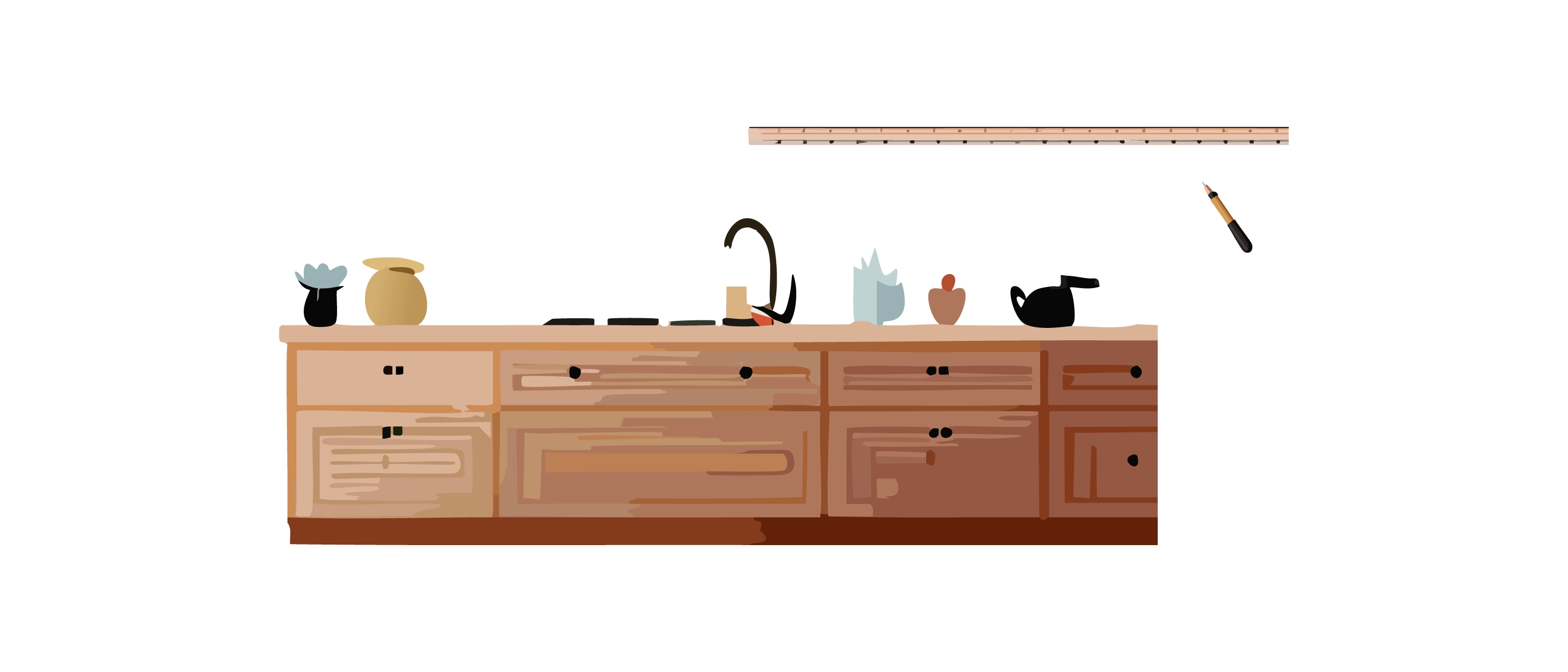 DIY laminate countertop installation step 1. Measure and Plan DIY laminate countertop installation step 1. Measure and Plan