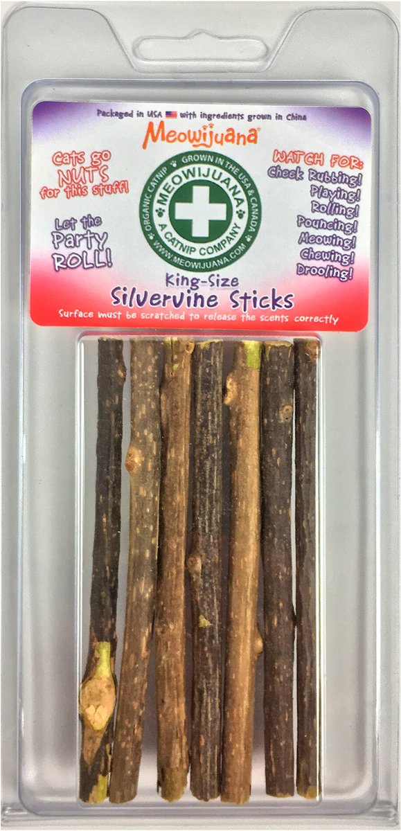 Meowijuana King-Sized Silvervine Cat Sticks Meowijuana King-Sized Silvervine Cat Sticks