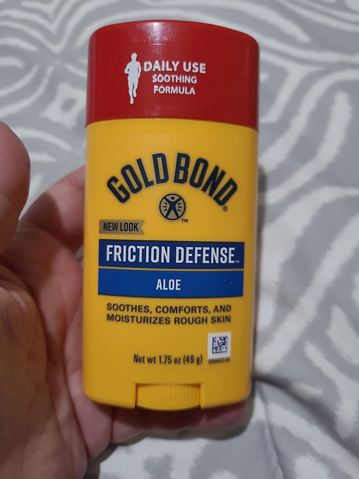 Chafing Is Annoying... Say Goodbye To It With Gold Bond Friction Defense Stick - Make Every Step A Golden Opportunity