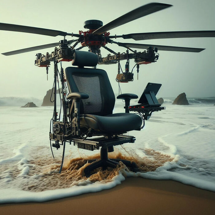 With The Help Of AI, I Made Nigerian Office Chairs Take To The Skies