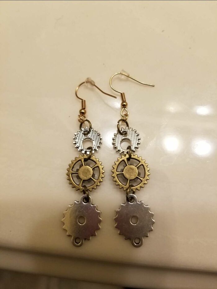 Steampunk Earrings I Made
