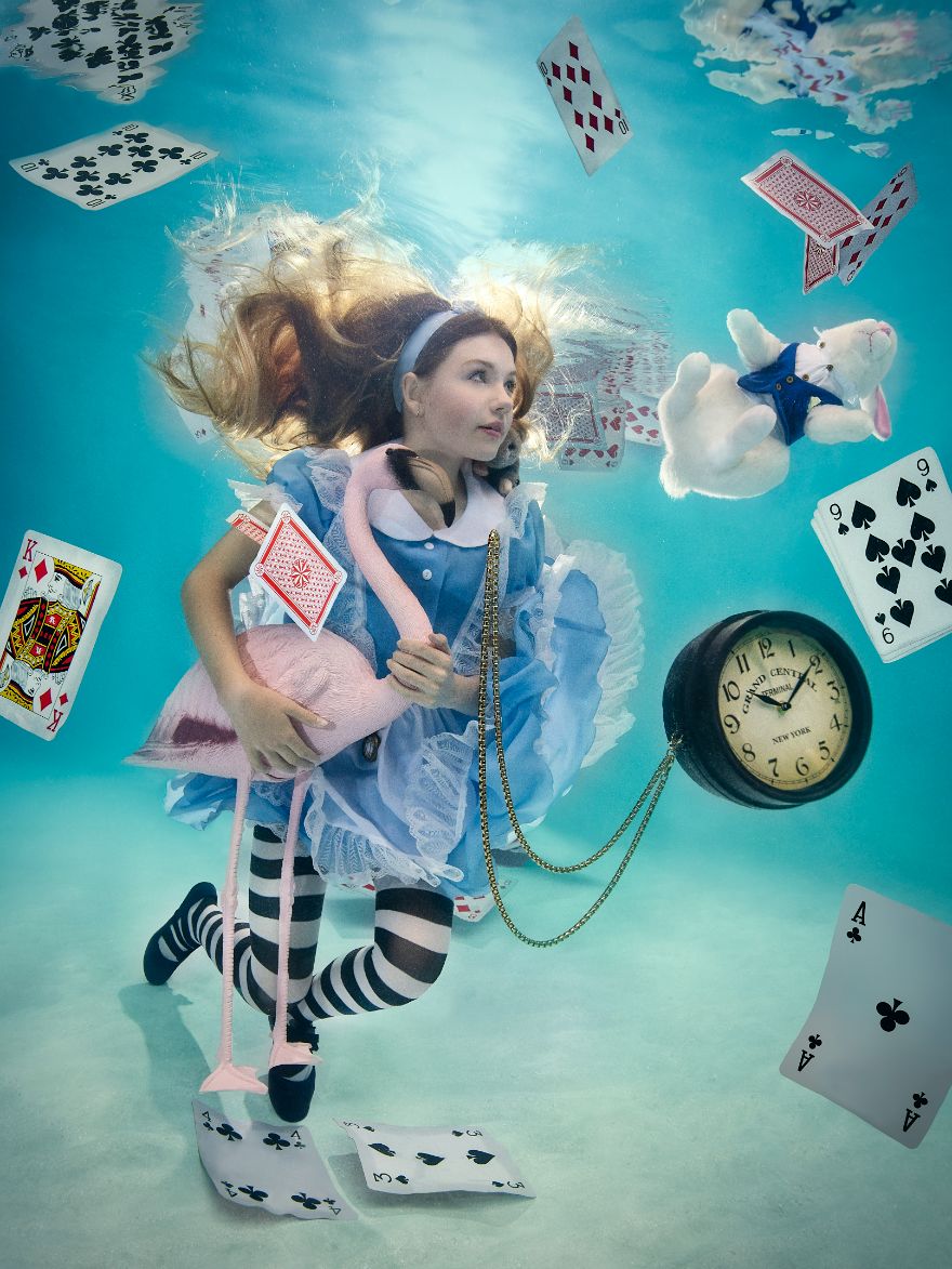 4th Place In Underwater Fashion: "Alice In Waterland II" By Lucie Drlikova