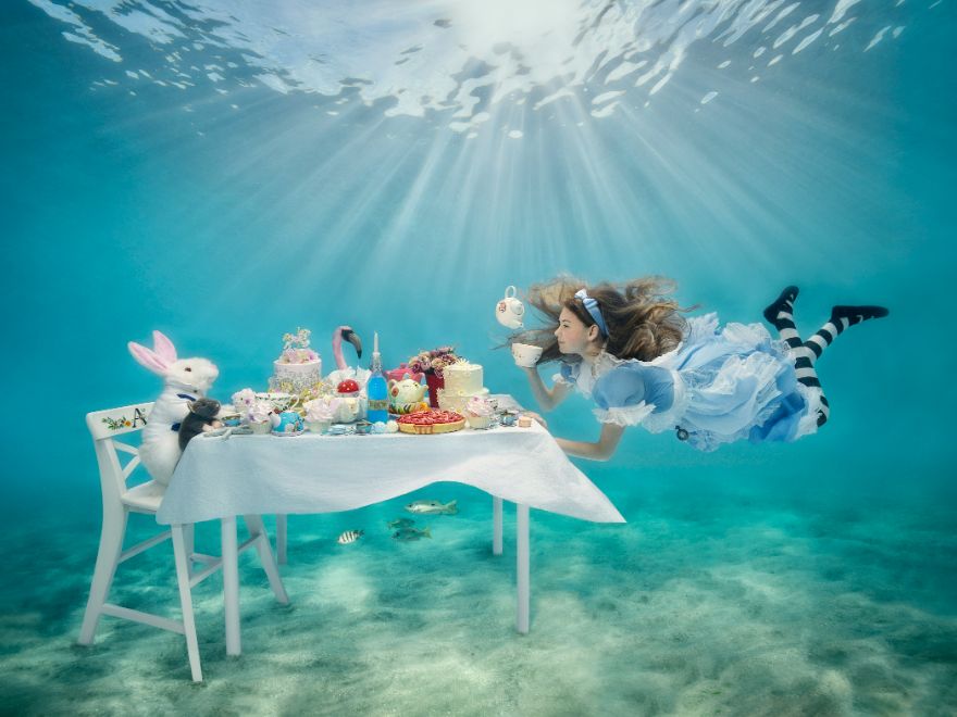 1st Place In Underwater Fashion: "Tea Party" By Lucie Drlikova