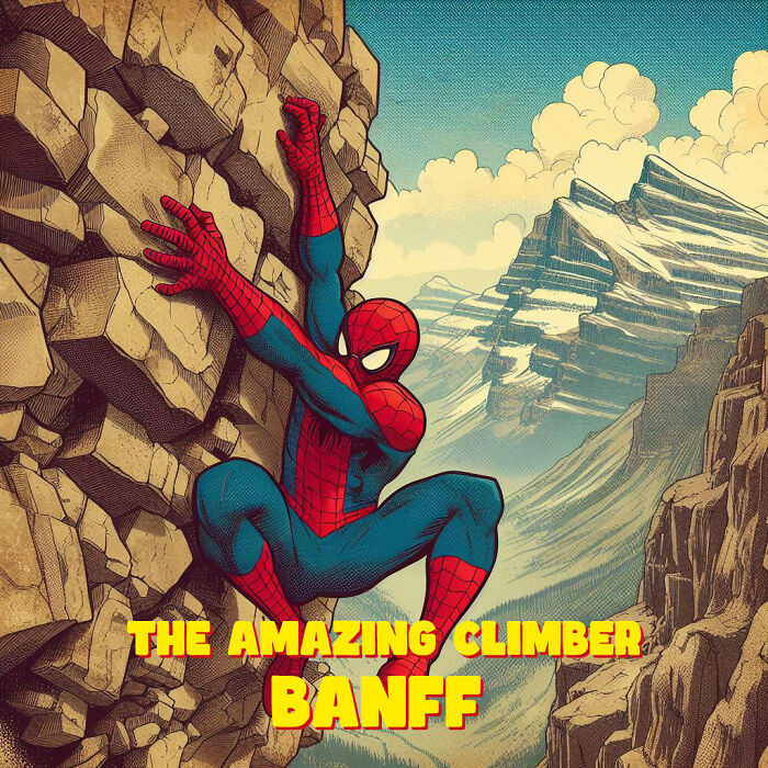 The Amazing Climber In Banff