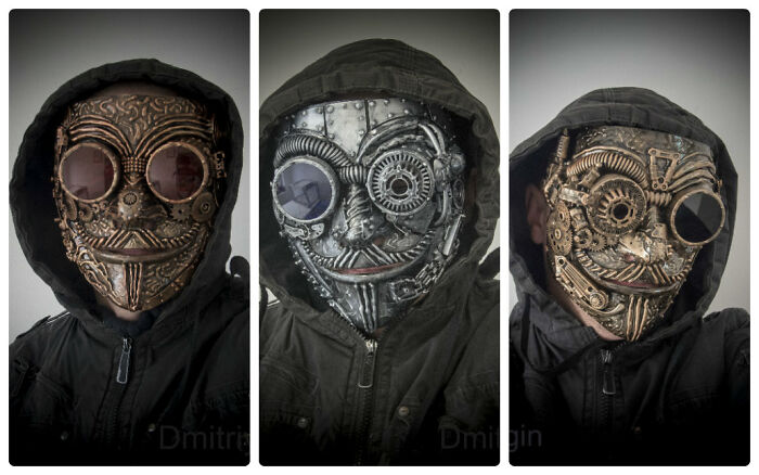 10 Steampunk-Style Masks That I Made