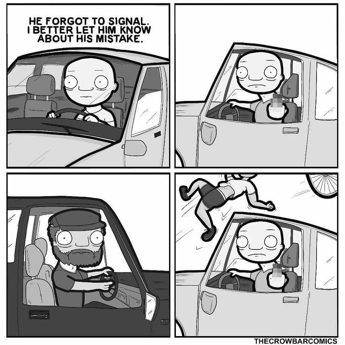 A Comic About Driving By The Crowbar Comics