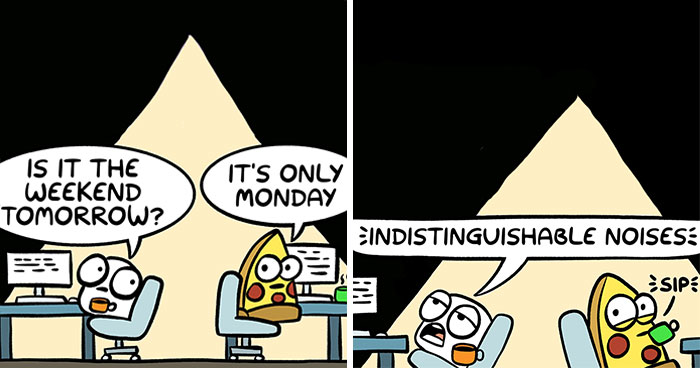 30 Humorous Comics Of Marshmallow Navigating Everyday Life By Adam Foreman
