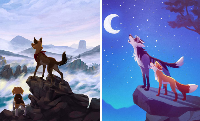 A Peek Into Charming Animal Adventures Through 54 Captivating Illustrations By Skailla