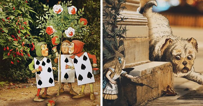 I Made 18 Pics Featuring Alice Wandering Around Athens’ Wonderland