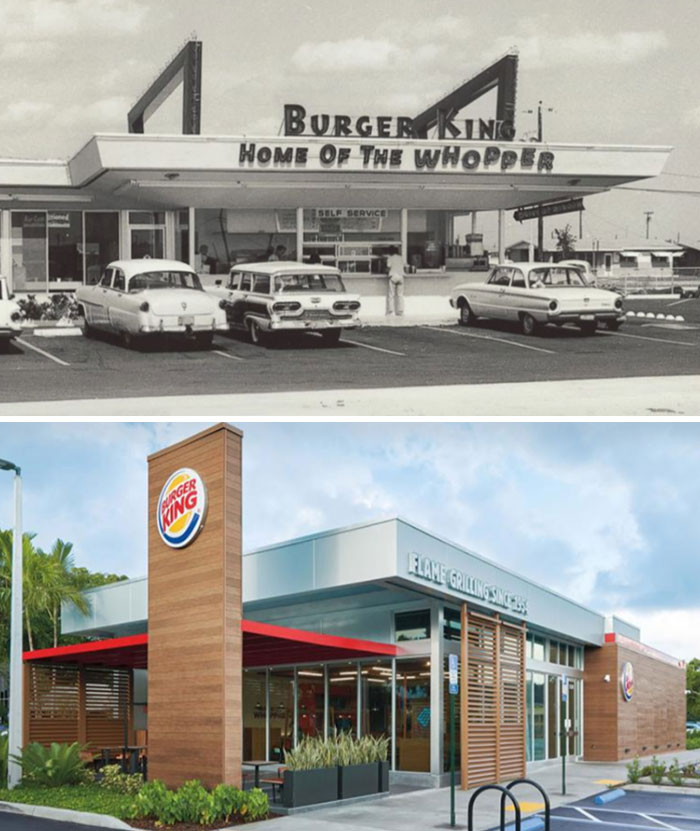 Burger King In The 1960s Compared To Today
