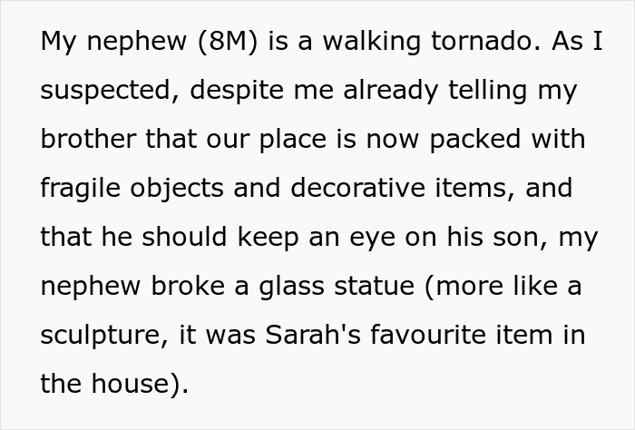 Dad Is Furious His Sister Is Asking Him For $4k In Damages After Nephew Wreaks Havoc Dad Is Furious His Sister Is Asking Him For $4k In Damages After Nephew Wreaks Havoc