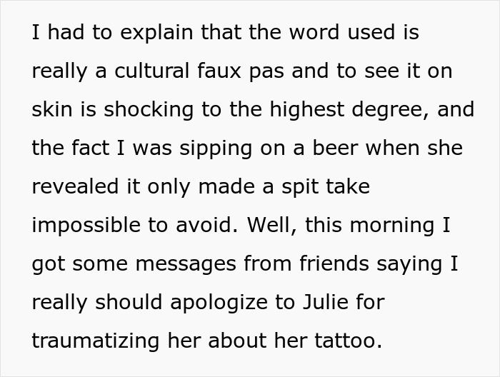 Man Gets Called Out For Telling His Friend The True Meaning Of Her “Chinese” Tattoo Man Gets Called Out For Telling His Friend The True Meaning Of Her “Chinese” Tattoo