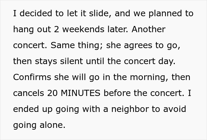 Man Gets Tired Of Woman’s Trick Of Canceling Plans At The Last Minute, Does The Same To Her