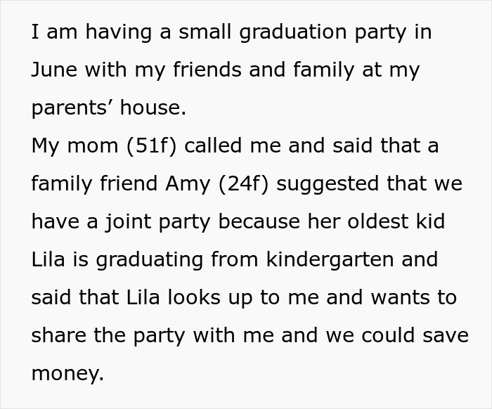 Woman Refuses To Share Her Graduation Party With A Kid, Child’s Mom Won’t Take 'No' For An Answer