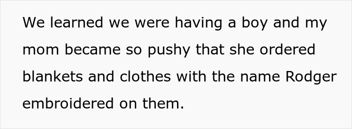 “AITA For Telling My Mom She Has Zero Rights To Name My Wife’s And My Child” “AITA For Telling My Mom She Has Zero Rights To Name My Wife’s And My Child”