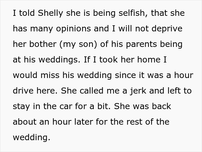 Mom Refuses To Drive Her Anxious Daughter Home During Son’s Wedding, Family Drama Ensues Mom Refuses To Drive Her Anxious Daughter Home During Son’s Wedding, Family Drama Ensues
