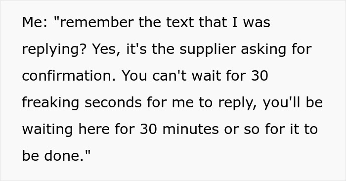 Dad Refuses To Wait 30 Seconds For Son To Confirm An Order, Has To Wait For More Than Hour After