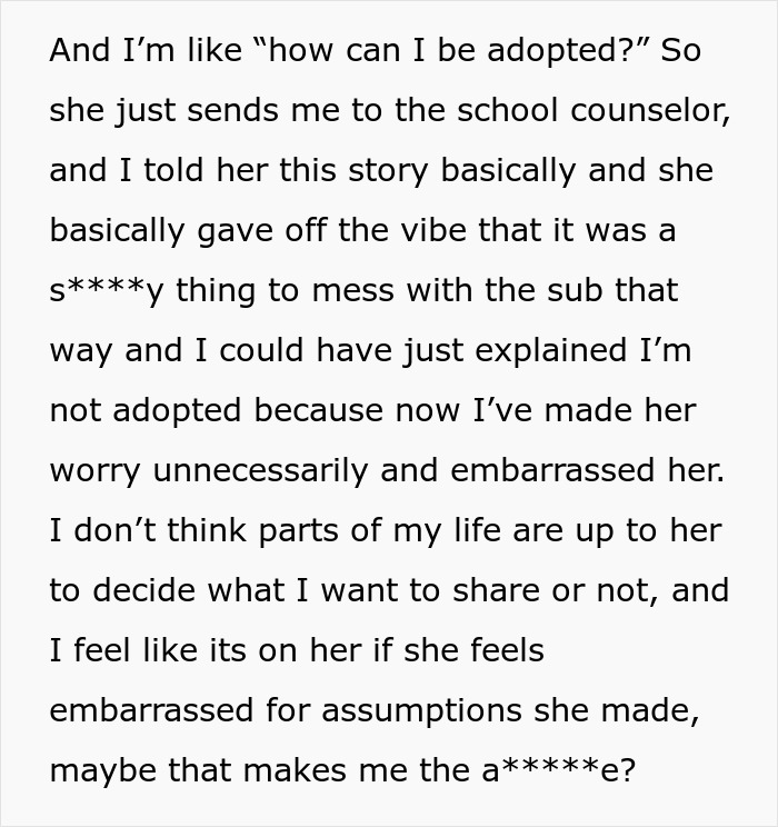 “What Do You Mean I’m Adopted?”: Student Embarrasses Teacher For Making Assumptions “What Do You Mean I’m Adopted?”: Student Embarrasses Teacher For Making Assumptions