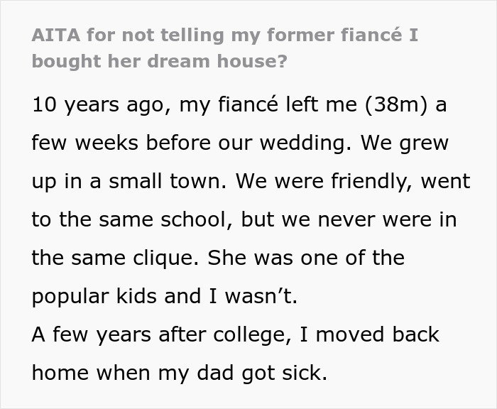 Guy Buys 'Dream House' As A Wedding Gift, Bride Dumps Him And Is Livid After Finding Everything Out Guy Buys 'Dream House' As A Wedding Gift, Bride Dumps Him And Is Livid After Finding Everything Out