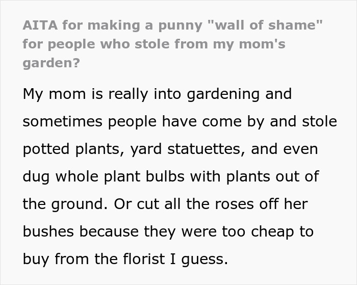 Neighbors Treat Woman’s Garden As Free For Everyone, End Up On A Hilarious “Wall Of Shame”