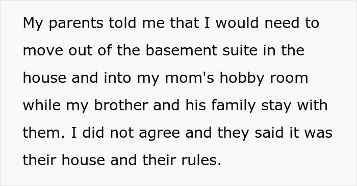 Woman Moves Out Of Parents' Home After They Asked Her To Give Her Space To Brother, They Freak Out