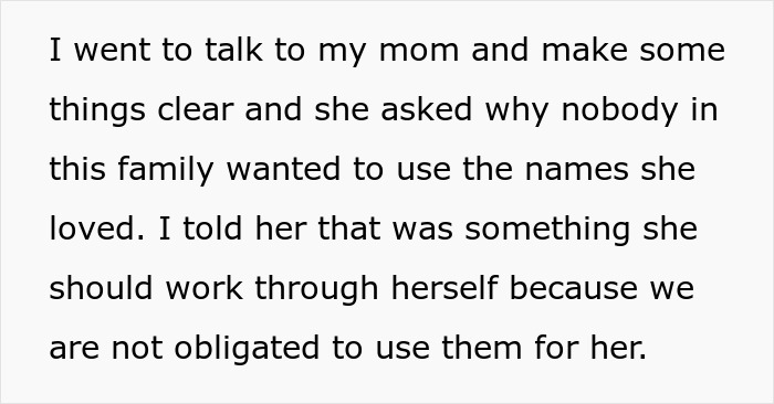 “AITA For Telling My Mom She Has Zero Rights To Name My Wife’s And My Child” “AITA For Telling My Mom She Has Zero Rights To Name My Wife’s And My Child”