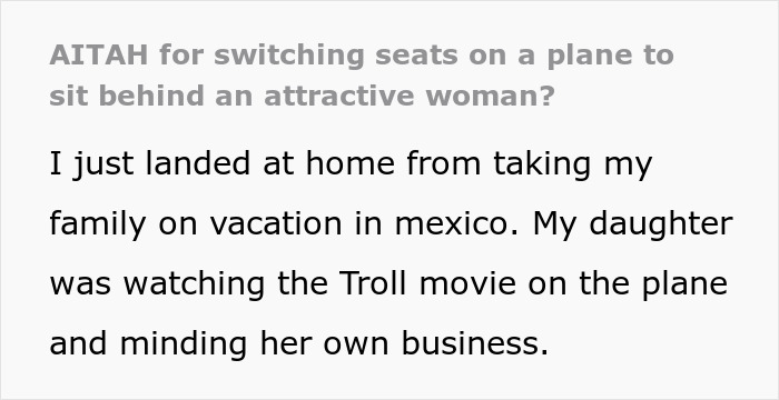 Dad Figures Out How To Make Woman On Plane Uncomfortable After She Refuses To Move Her Hair Away Dad Figures Out How To Make Woman On Plane Uncomfortable After She Refuses To Move Her Hair Away