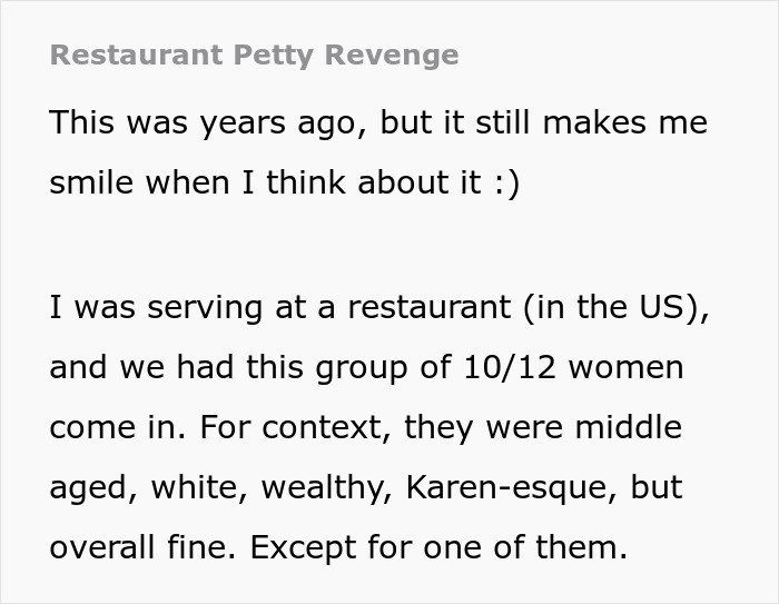 Rude 'Karen' Gets Humbled In Front Of Her Friends By A Witty Server