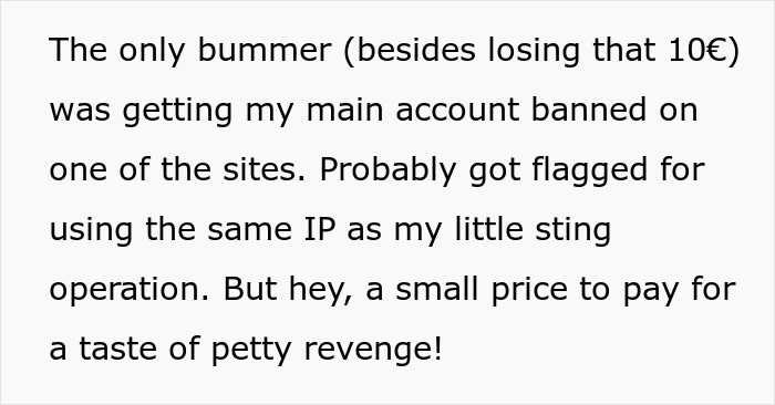 Guy Made To Regret His 10€ Con After Victim Takes Petty Revenge Guy Made To Regret His 10€ Con After Victim Takes Petty Revenge