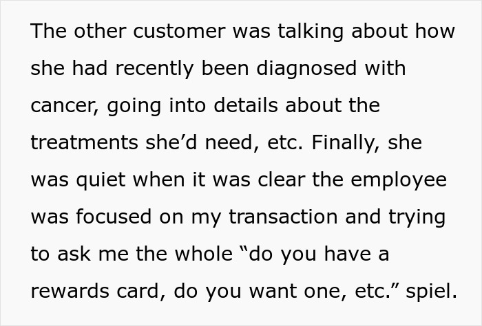 Shopper Shuts Up Trauma-Dumping Woman For Talking At Him While Checking Out 